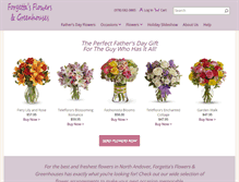 Tablet Screenshot of forgettasflowers.com